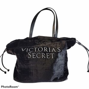 Victoria Secret‎ Black velvet tote